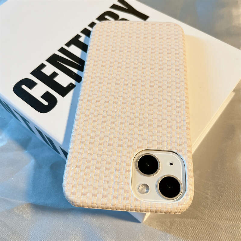 DHgargets Autumn and Winter Chanel Style Woven Pattern Compatible with iPhone 15 Pro Max Apple 16 Case New Model
