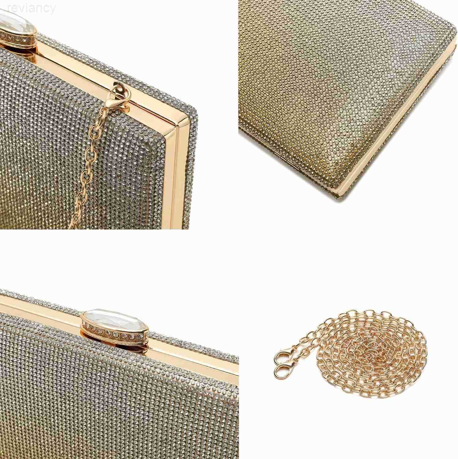 Womens Sparkling Clutch Purse Elegant Glitter Evening Bags Bling Evening Handbag for Dance Wedding Party Prom BrideW250908