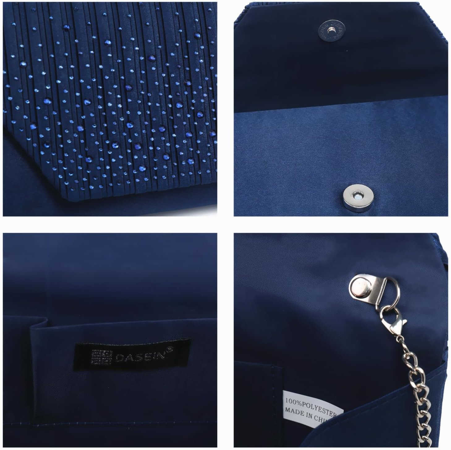 Women Evening Bags Wedding Purses Handbags Party Clutches Cocktail Prom Formal Clutch with Glitter RhinestonesW250908