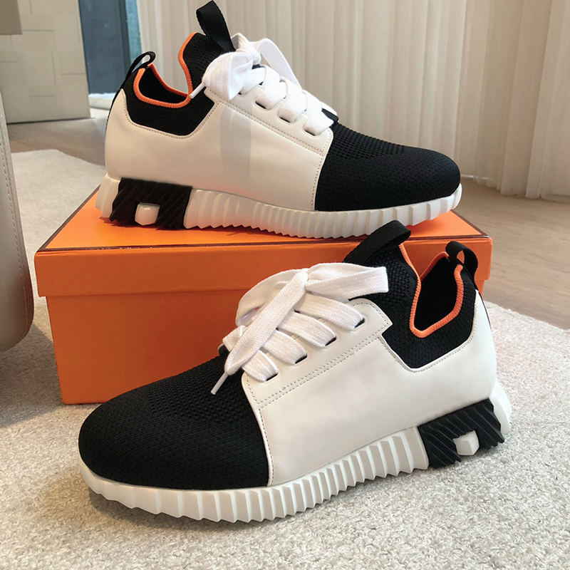 Designer Men's shoes Breathable mesh surface Sports shoes Classic casual shoes Fashionable running shoes Couple style Genuine leather single shoes H045