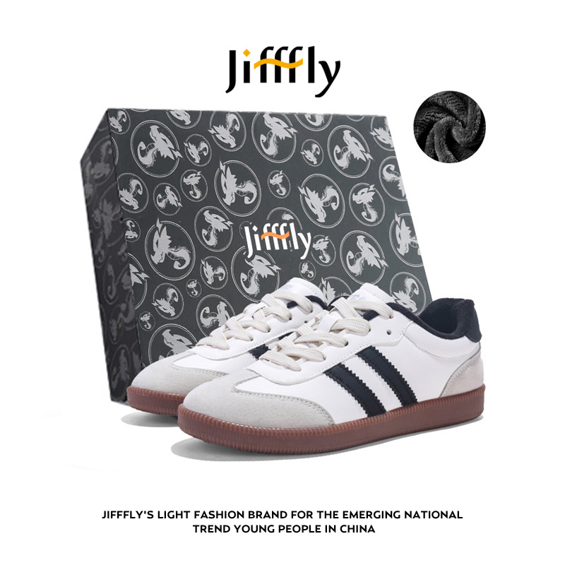 Jifffly free shipping designer Running Shoes mens womans sport outdoor trainers casual vintage teenager height increase versatile sneakers black white