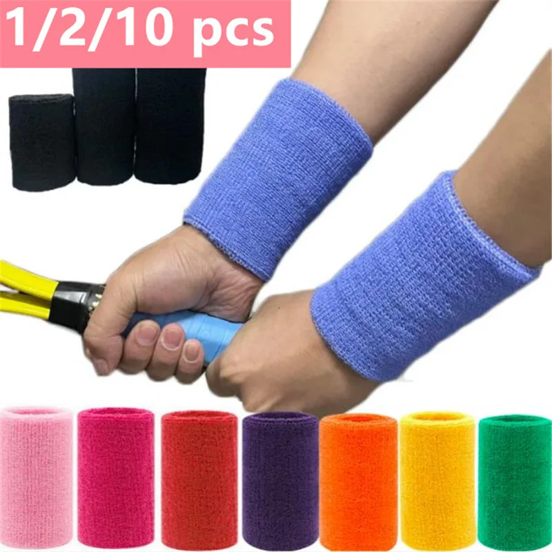 Wrist Sweatbands Tennis Wrist Bands Absorbent Sweatbands for Football Basketball Running Athletic Sports Tennis 1210PCS 250908