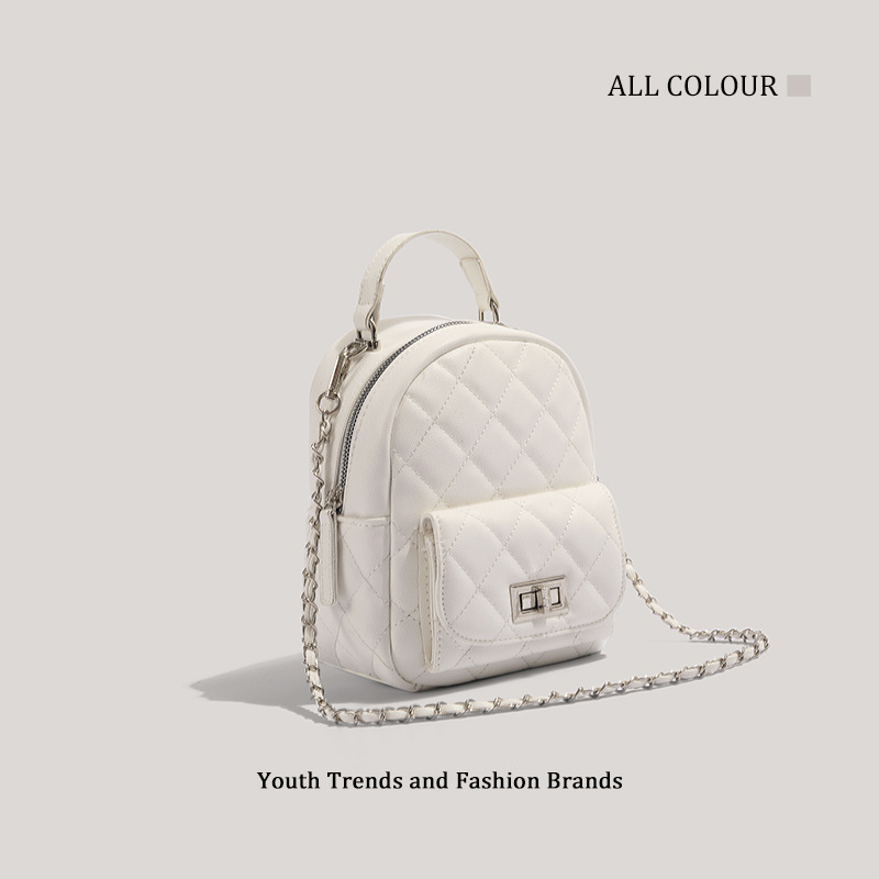 CHARHP&KEJNT free shipping Fashion High Beauty Chain Small Backpack Women's Fashion Single Shoulder Cross Shoulder Small Bag