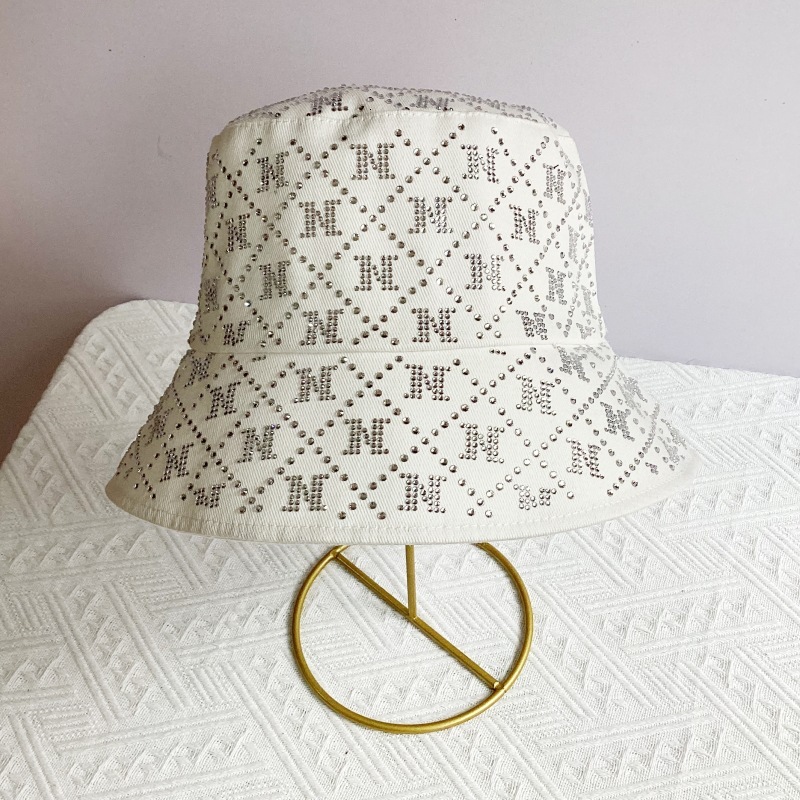 designer hat Ins spring summer sun luxury full rhinestone letter n fashion fisherman wide brim faceshielding small bucket hat hats for men mens cap