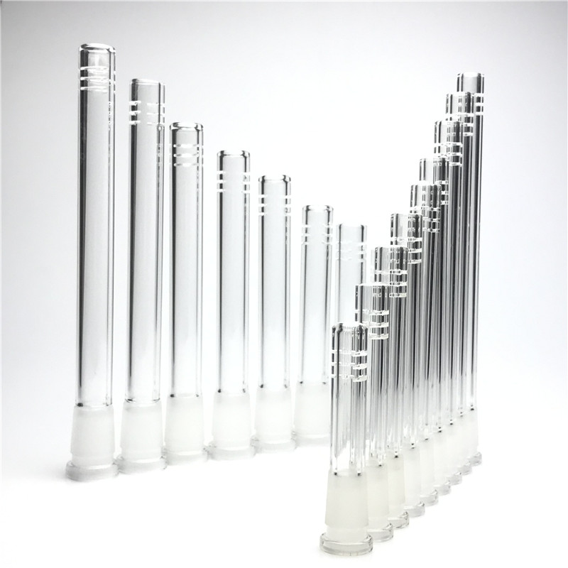 Goodsstore DIY Glass Bong Downstem Insert Pipe with 14mm 18mm Male to 10mm 14mm Female 2 to 6 Inch Diffuser Down Stem Smoking Water Pipes
