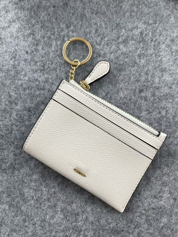 Fashion Leather Mini Skinny Id Case In Signature Canvas Designer Wallets Luxury Coin Purses Cardholder Key Pouch Women Mens Wallet Passport Credit Card Holders