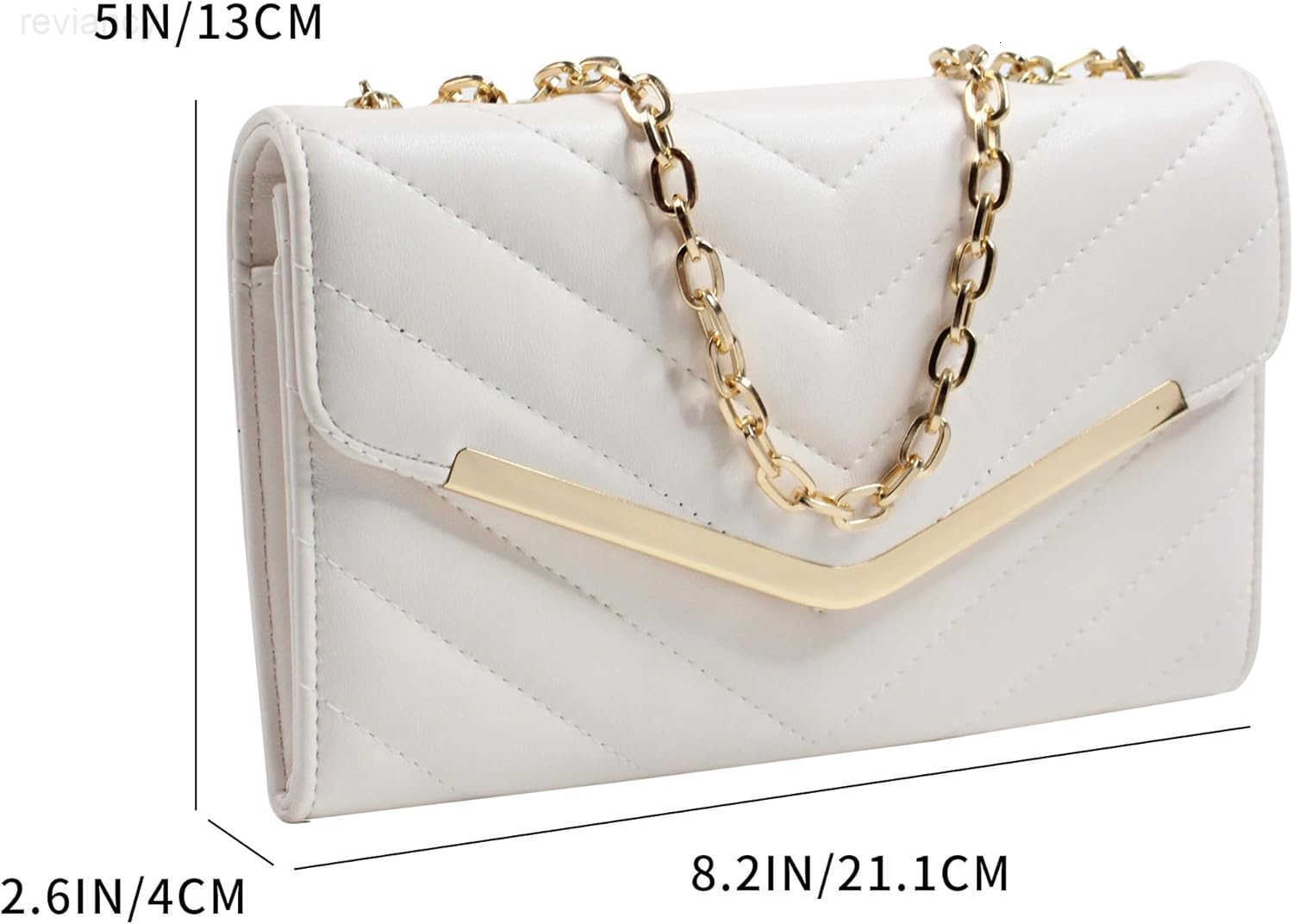 Clutch Purse Evening Bag for WomenEnvelope Handbag With Detachable ChainW250908