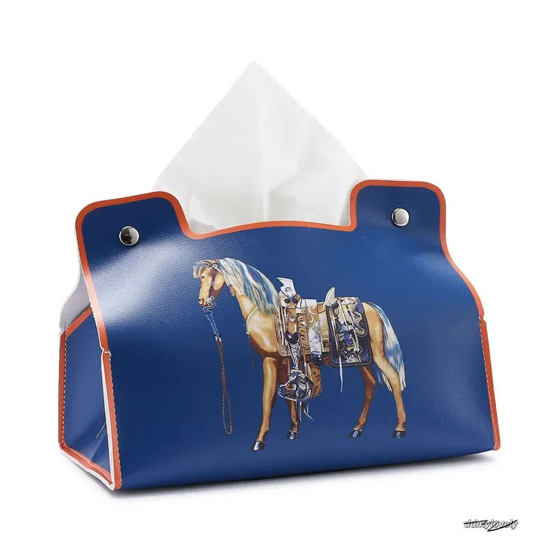 Leather Tissue Box European Retro Style Waterproof Napkin Holder Bathroom Car Living Room Coffee Table Universal Storage 250711 ddmylovely ddmylovely