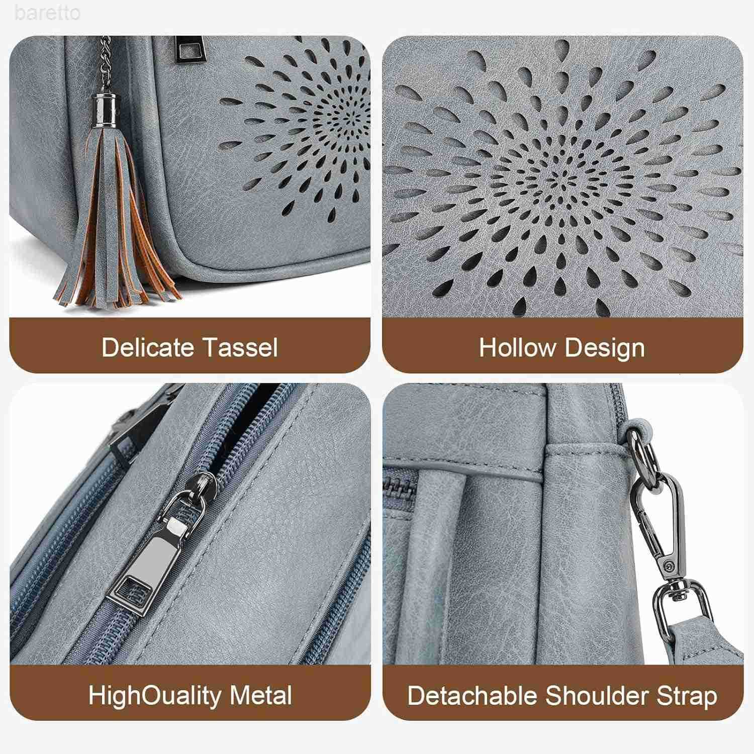 Crossbody Bags for Women Trendy Leather Crossbody Purses Shoulder Handbags with Adjustable Guitar Strap Z250909
