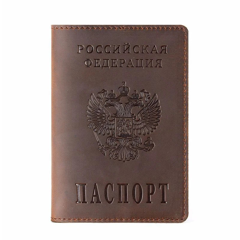 Custom Leather Russian Passport Cover for Russia Personalized Engraved Travel Holder RFID Blocking Gift for Men Women250909