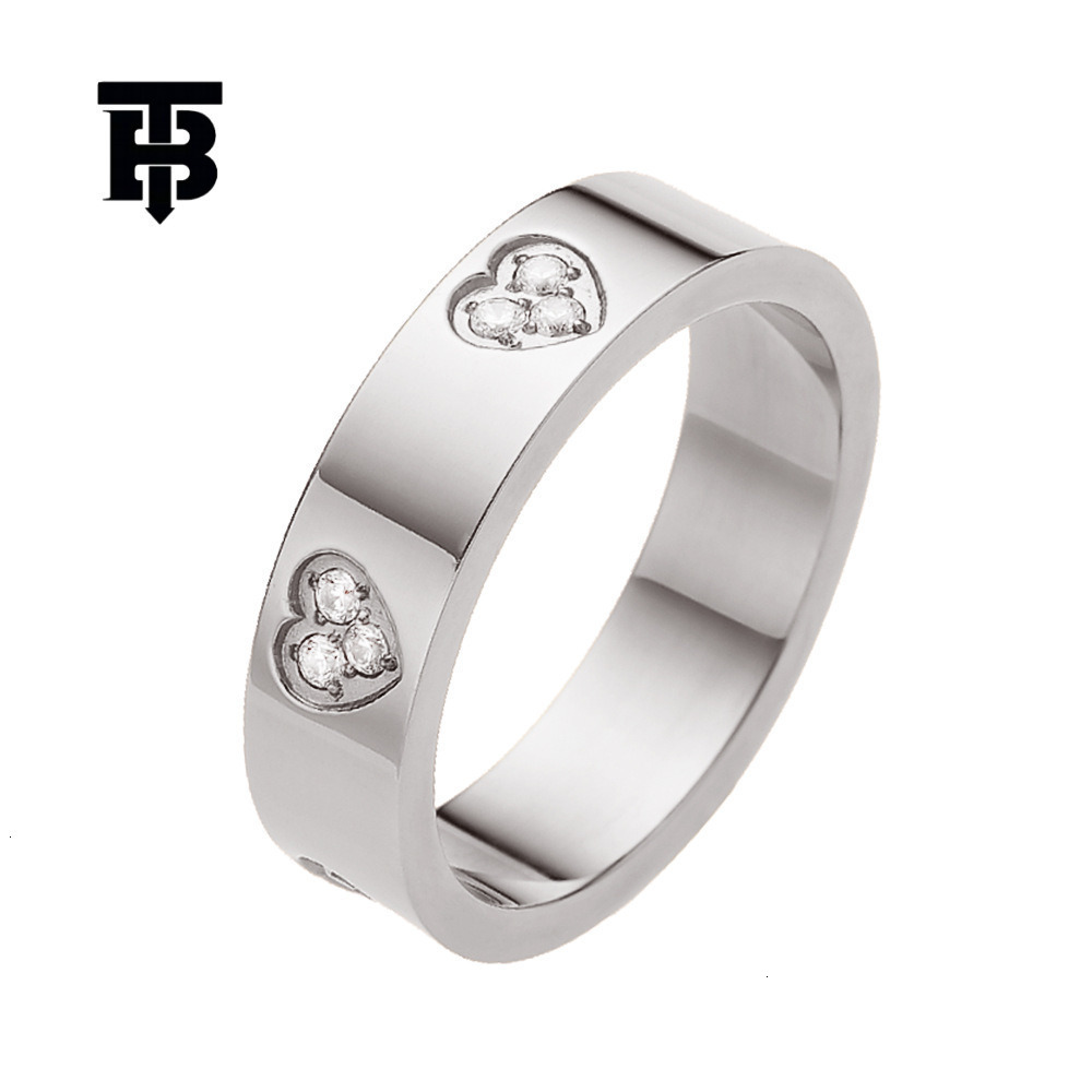 TB BHULAMTE Free Shipping New Designer Accessories European And American INS Style Simple 18K Gold Plated Diamond Inlaid Ring Gold Retro Heart-shaped 