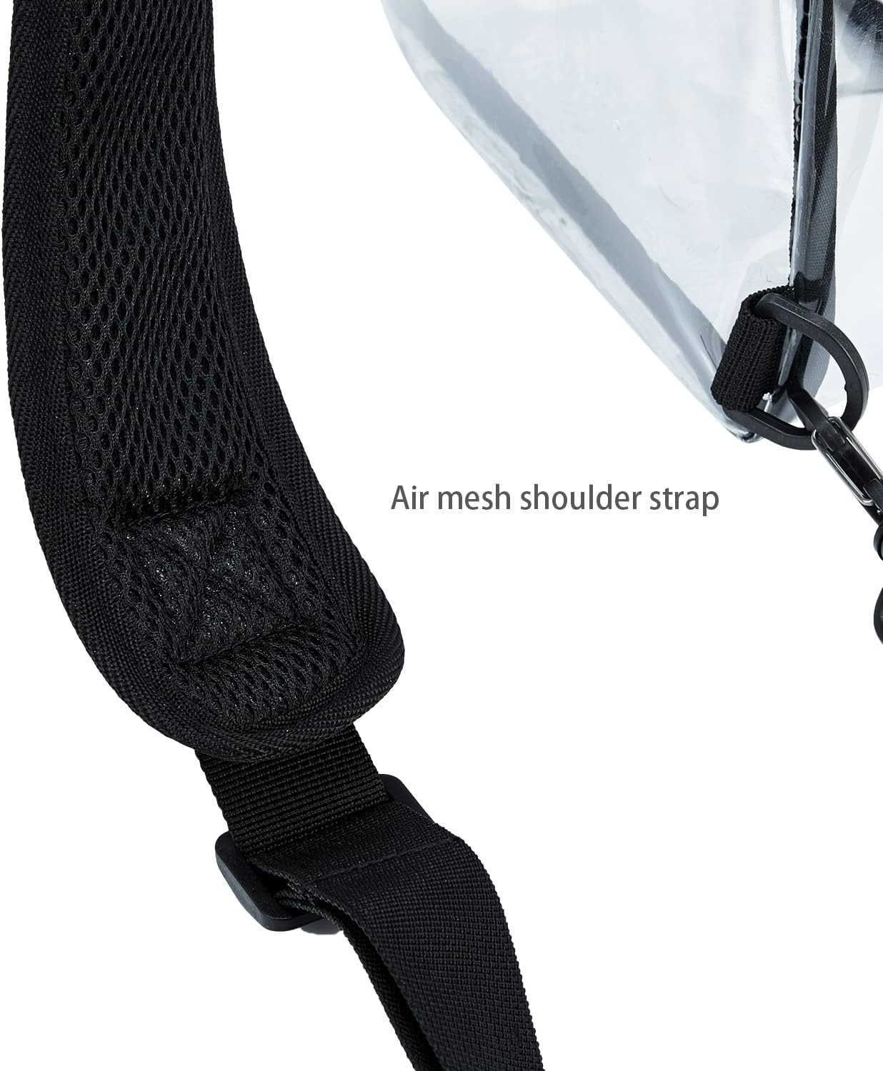 Clear Sling Backpack Crossbody Bag for Men Transparent Concert Approved Bag Plastic One Strap Z250909