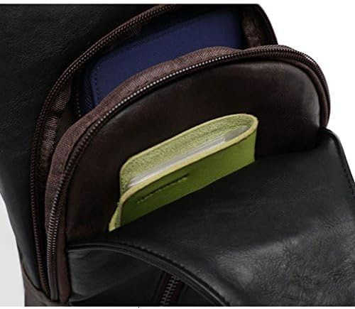 Leather Sling Bag Crossbody Backpack for Men Women Travel Outdoor Camping Z250909