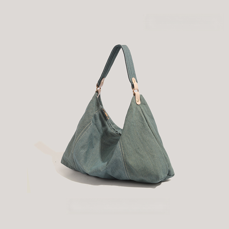 Women's Shoulder Bag Handbag Large Capacity Denim Canvas Bag New Casual design Underarm Commuting Bag 2025 Autumn New Designer Bag