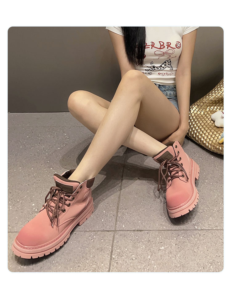 free shipping designer shoes Martin Boots Women's 2025 New Retro Trendy Thick soled Tall Casual Boots