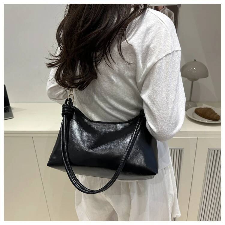 Fashionable Soft Leather Broadband Commuting Handbag Armpit Bag Women's Shoulder design Bag 2025 Autumn New Designer Women's Crossbody Bag