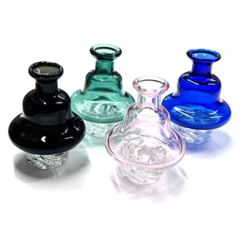 High Quality Spinner Cyclone Glass Cap Smooth Spinning Durable Glass Universal Oil Rig