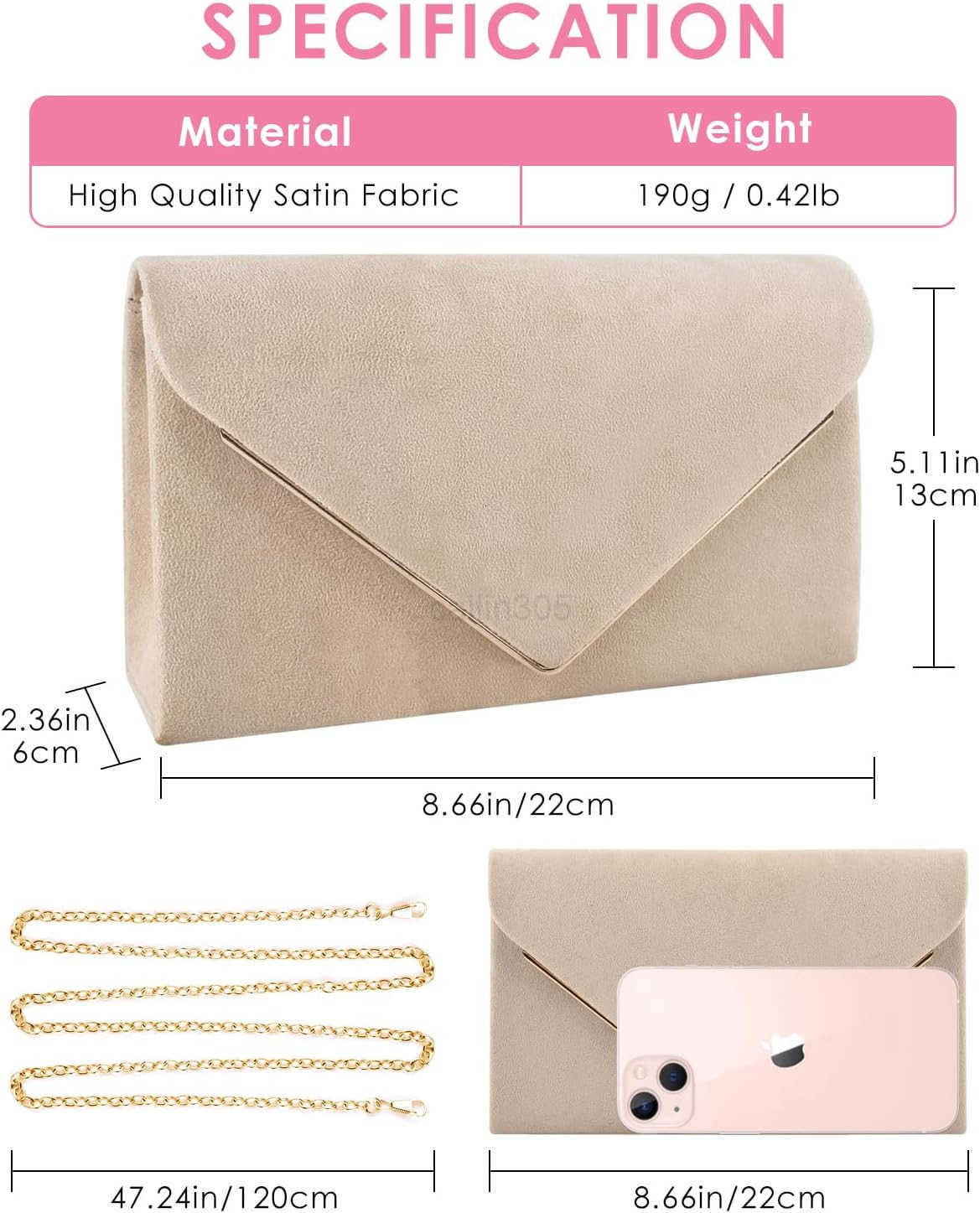 Evening Clutch Purses for Women Handbags for Formal Wedding Party Cocktail Prom Crossbody Shoulder Envelope Bag Z25909