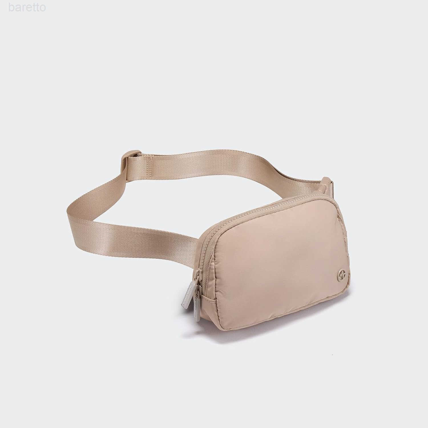 Two Way Zipper Fanny Pack Nylon Everywhere Belt Bag for Women Water Repellent Waist Packs Crossbody Bags with Adjustable Strap Raw Linen Z250909