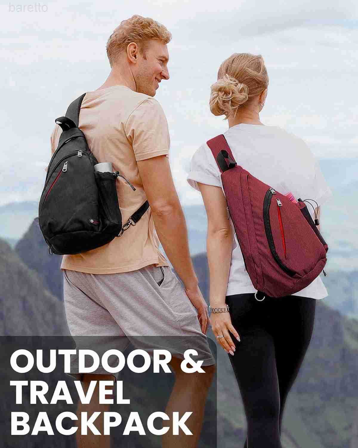 Sling Bag Hiking Daypack Crossbody Shoulder Chest Urban Outdoor Travel Backpack for Women Men Z250909