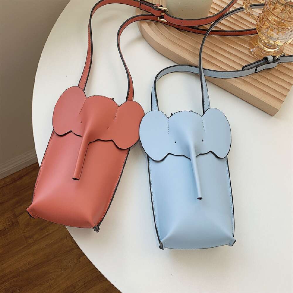 Girls Fashion Cute Elephant Crossbody Bags for Women Leather Soft Small Purses Card Wallet Phone Shoulder dh2931047