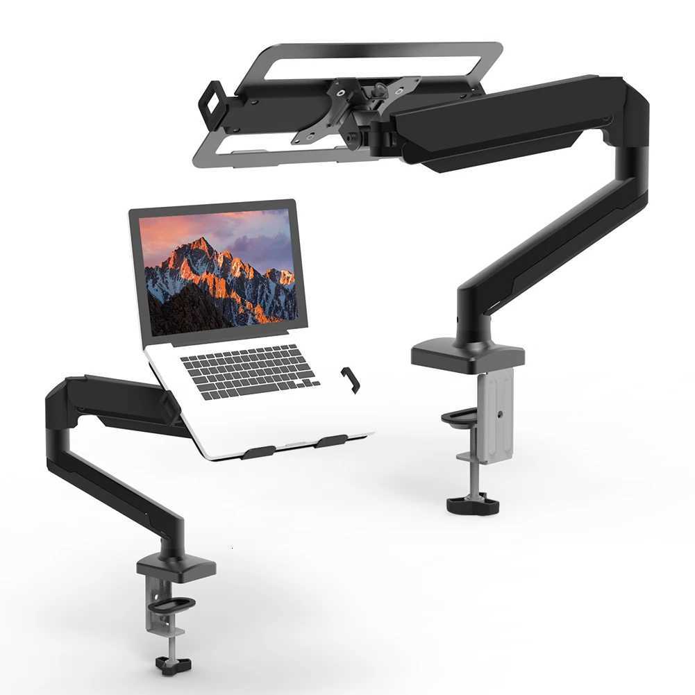 Aluminum Desktop Mount Fully Adjustable Laptop Desk Mount 29kg Gas Spring Up To 173 Inch Laptop Tray Desktop Stand ClampXJ250909