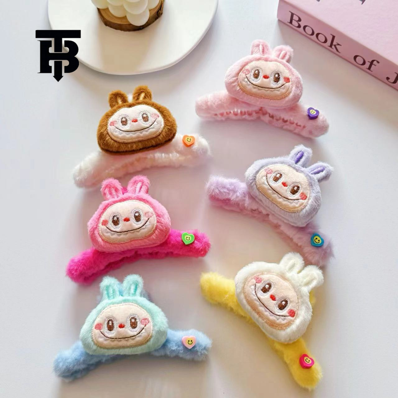 TB BHULAMTE Free Shipping New Designer Accessories Cartoon Plush Doll Headband Cute Guinea Pig Hair Clip Children's Ponytail Hair Clip