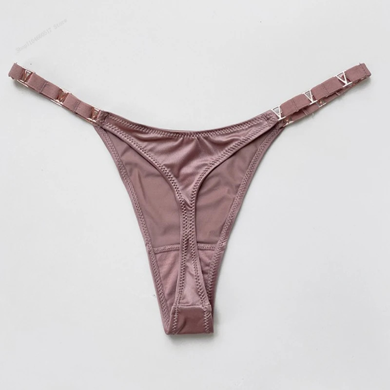 Seamless Sexy Thong Women Underwear Briefs Panties Zebra Flower Low Rise Metal Buckle GString Bikini Girls Female Panty 250909