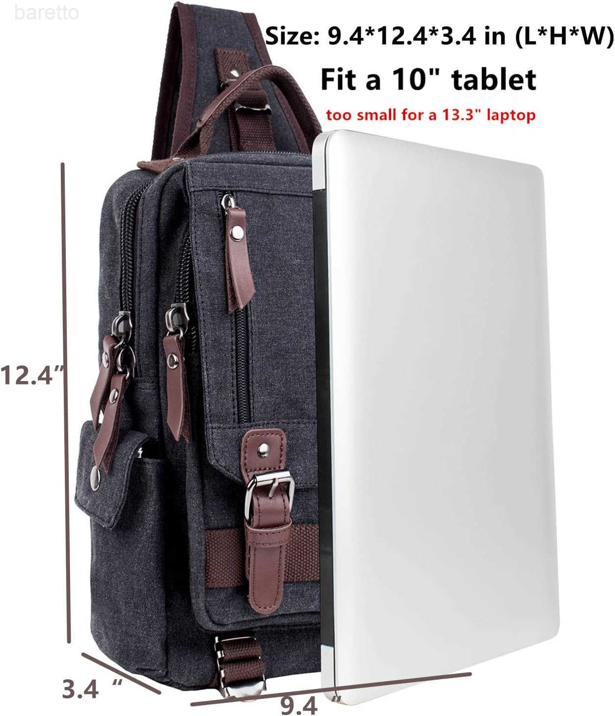 Retro Crossbody Bag Sling Bag Canvas Messenger Bag for Men Women Shoulder Bag Crossbody Handbags Satchel Travel Bag Z250909