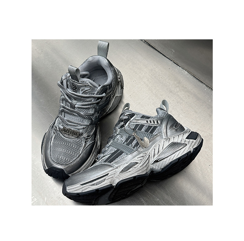 Jifffly free shipping designer shoes men's autumn winter new versatile trendy sneakers height increase vintage couple height increase sports shoe