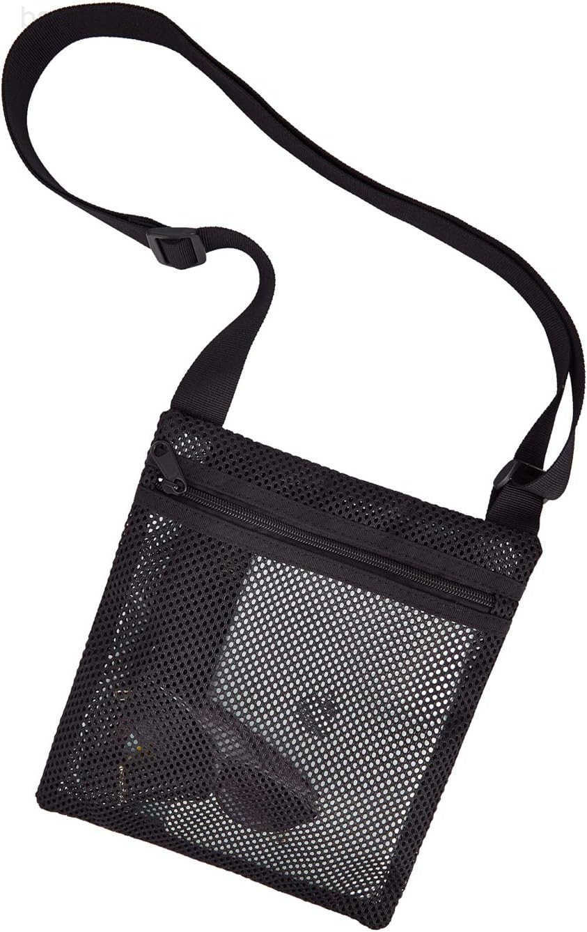 Heavy Duty SemiTransparent Mesh Purse See Through Mesh Crossbody Bag Z250909