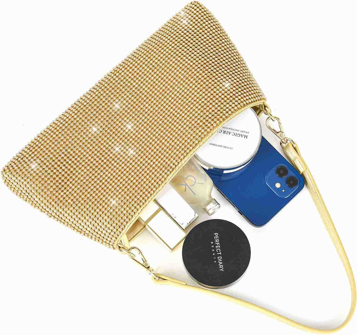 Bling Evening Clutch Bag for Women Lady Girl Bride Rhinestone Purse For Prom Cocktail Party Wedding Engagement Z25909