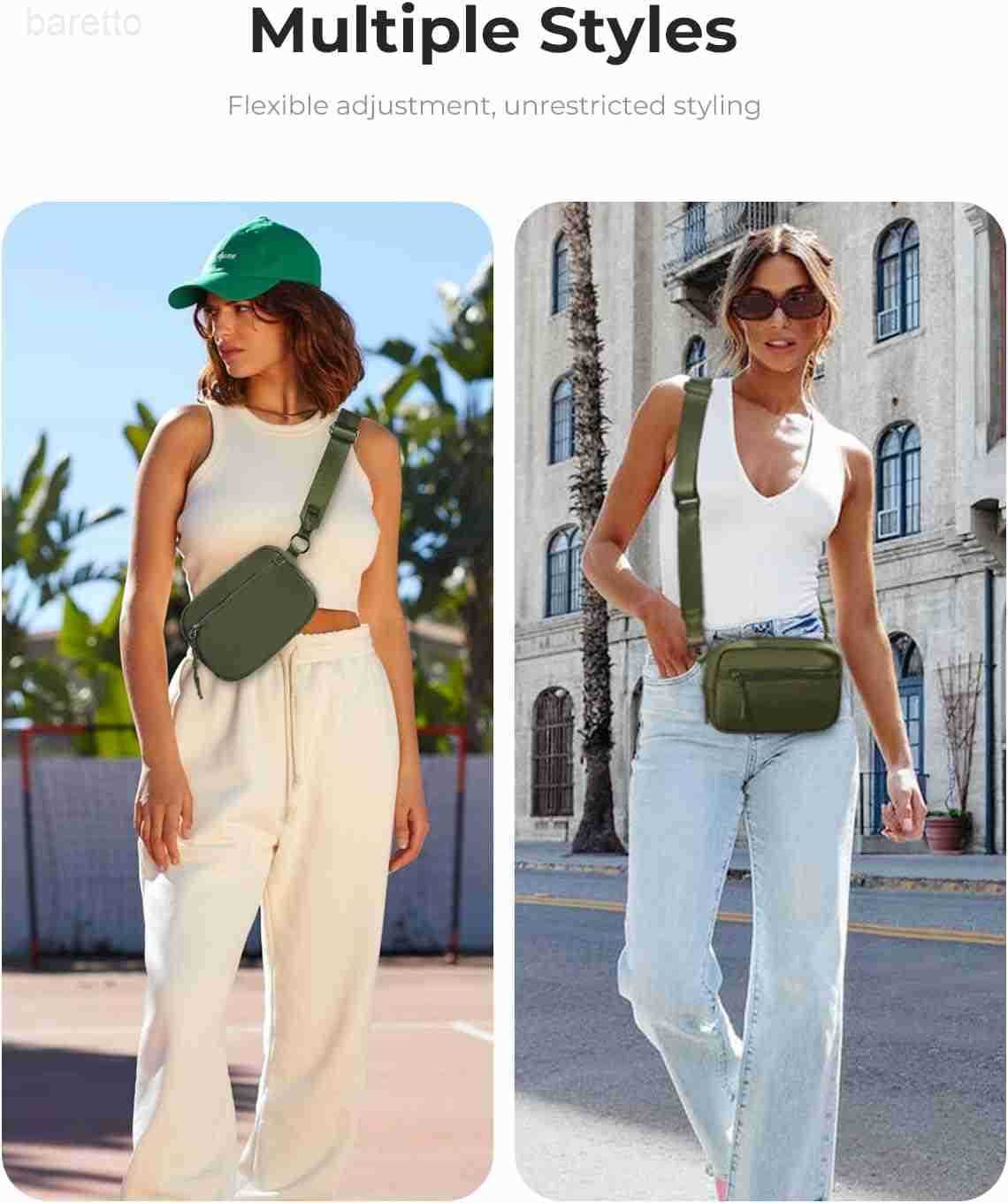 Small Nylon Crossbody Bags for Women and Men Mini Crossbody Purse for Workout Travel with Adjustable Strap Card Slots Z250909