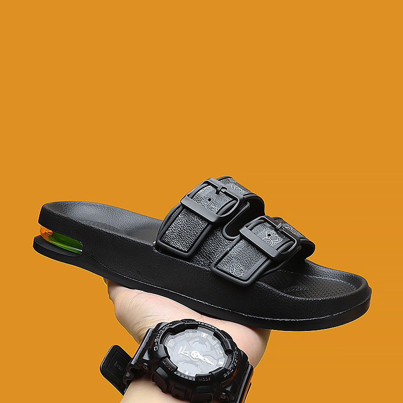 Designer slippers free shipping 2025 new thick sole premium texture casual sports sandals for men outdoor indoor