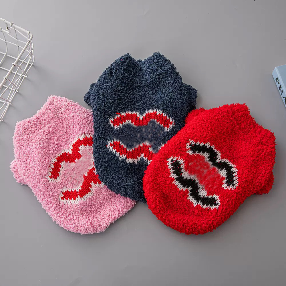 Designer Dogs Sweater Soft Fleece Puppy Clothes Dogs Shirt Winter Outfits Sweatshirt for Small Pets Dogs Cats Chihuahua French Bulldog Yorkshire Poodle Pink