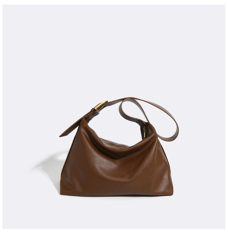 Large Capacity Women's Shoulder Bag Soft Leather Minimalist Style Handbag design Autumn New Designer Casual And Fashionable Commuting