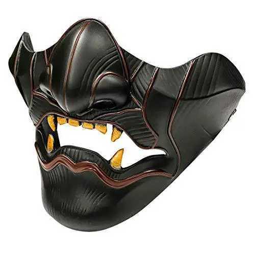 Ghost of Tsushima Mask Jin Sakai Cosplay Half Face Samurai Warrior Face Prop Halloween Hannya Mask Decoration Party Prop Resin H250908