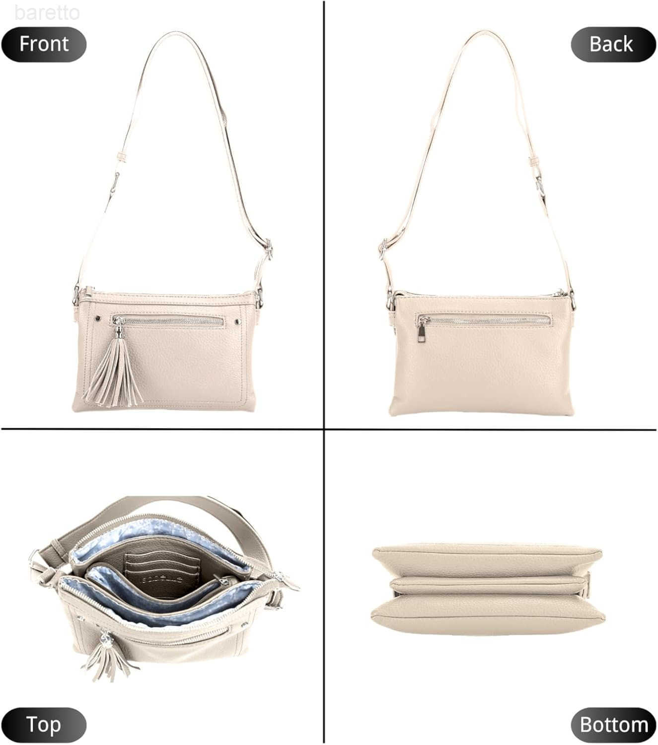 Multicompartment Functional Women Travel Crossbody with Comfortable Shoulder Strap Z250909