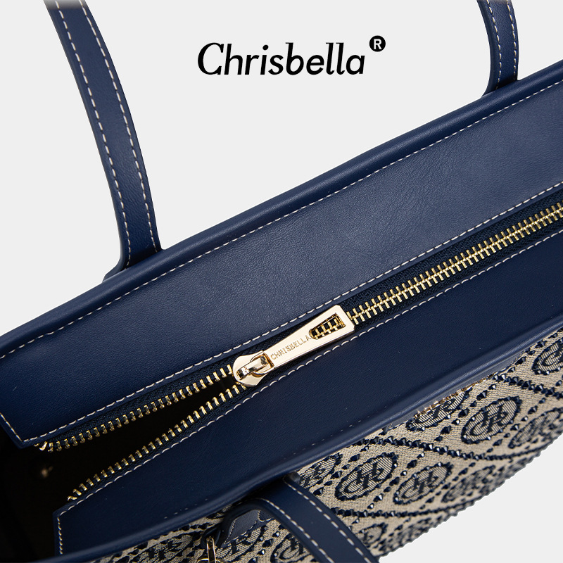2025 Jacquard star diamond tote bag
