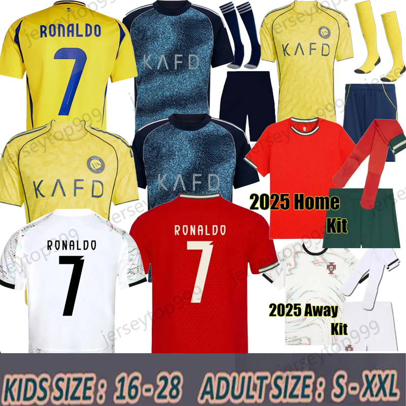 2025 2026 soccer RoNalDo Retro Long Sleeves Portuguese Jerseys JOAO FELIX RUBEN NEVES DI PORTUGIESER Portugal football shirt Team Men Kids kit