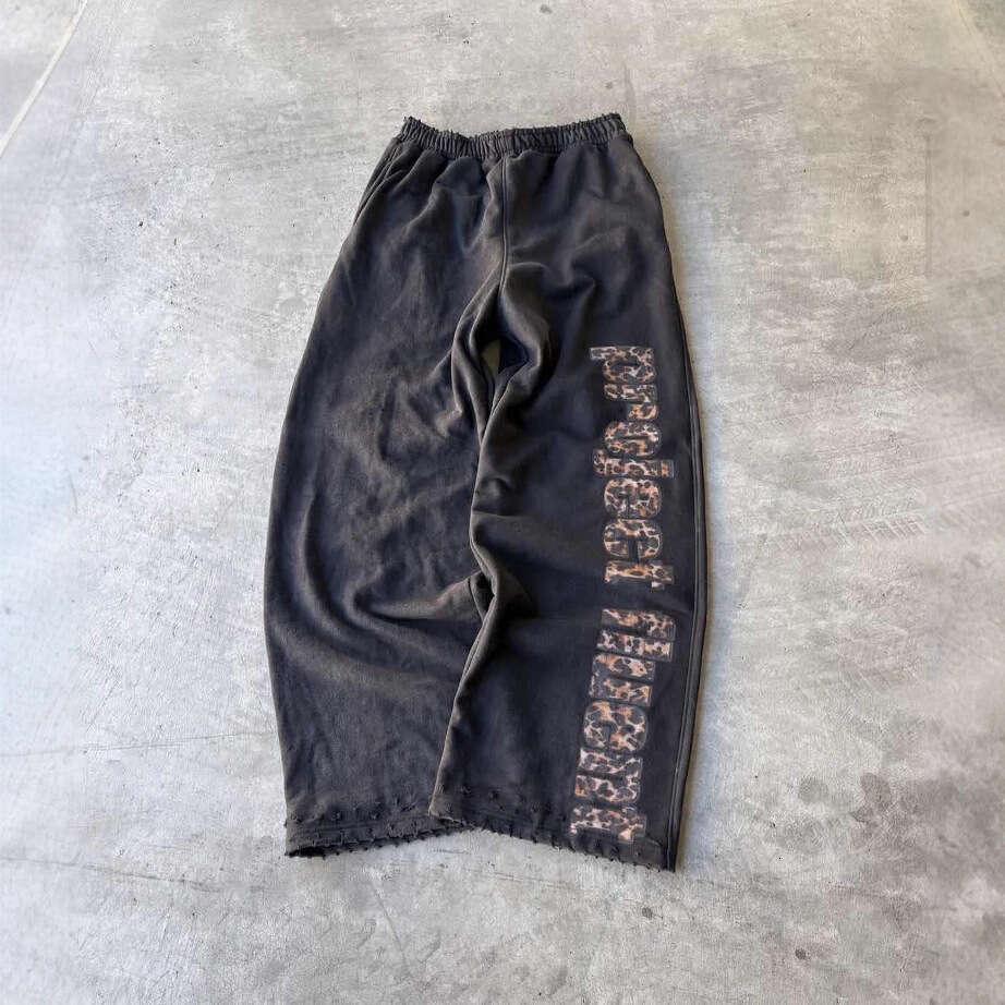 2025 Trendy Fashion Versatile Casual Pants Unisex Street Leopard Print Loose Sweatpants ddmypluto
