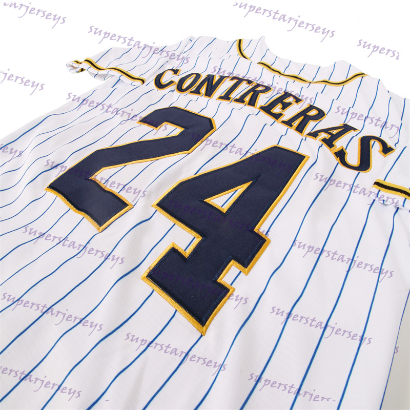 Jackson 11 Chourio Baseball Jerseys Christian Yelich William Contreras Rhys Hoskins Sal Frelick Baseball Jersey Any Name Number Fpr Men Women Youth