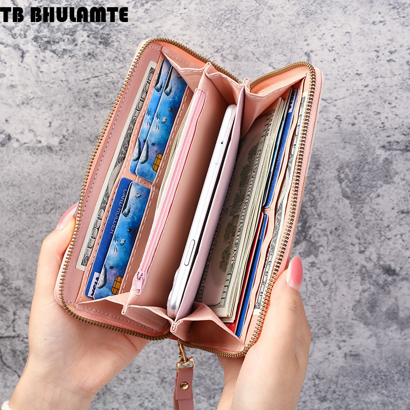 TB BHULAMTE Designer Luxury Bag Wallet 2025 Korean Version New Style Women's Long Zipper Wallet Multi-functional Versatile Large Capacity Phone A
