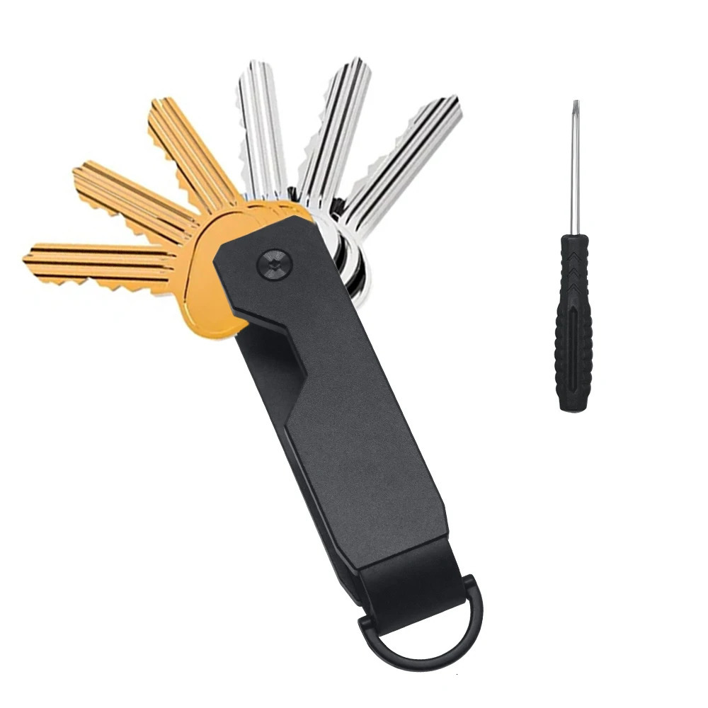 Key Organizer For Men Compact Metallic Key Holder Minimalist Innovative Keyholder Smart Keychain Secures 26 Keys 250909