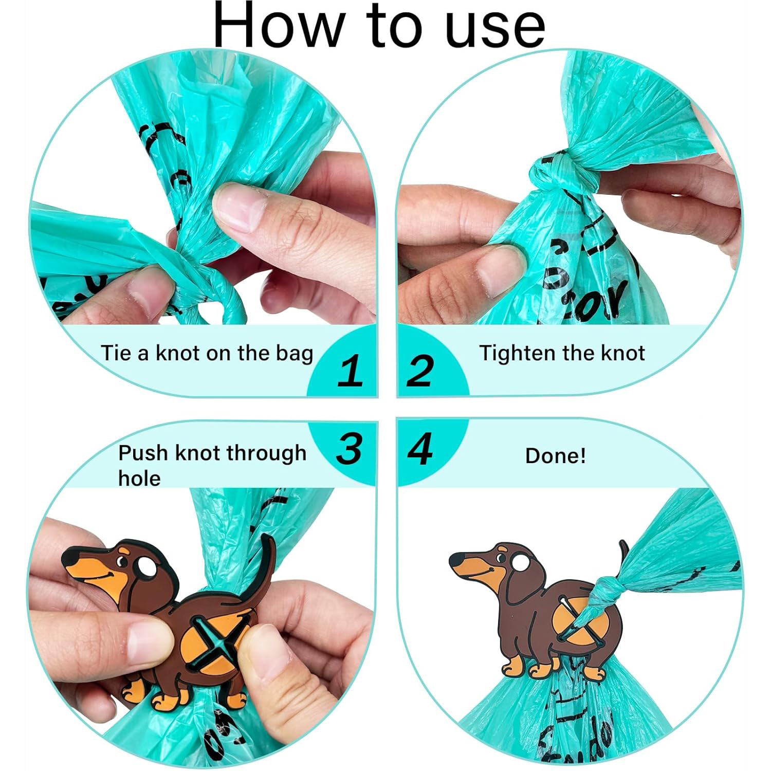 Pet Poop Bag Clip Dog Shit Waste Bag Dispenser dog leash with poop bag holder Cleaning Products For Pets When Going Out Pet Shit Adapter