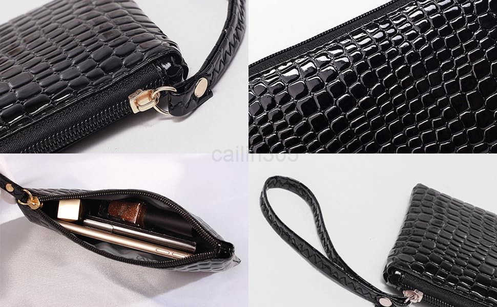 Women Purse Wristlet Wallet Evening BagSmall Purse Vegan Leather Handbag for Cocktail Prom Party Z25909