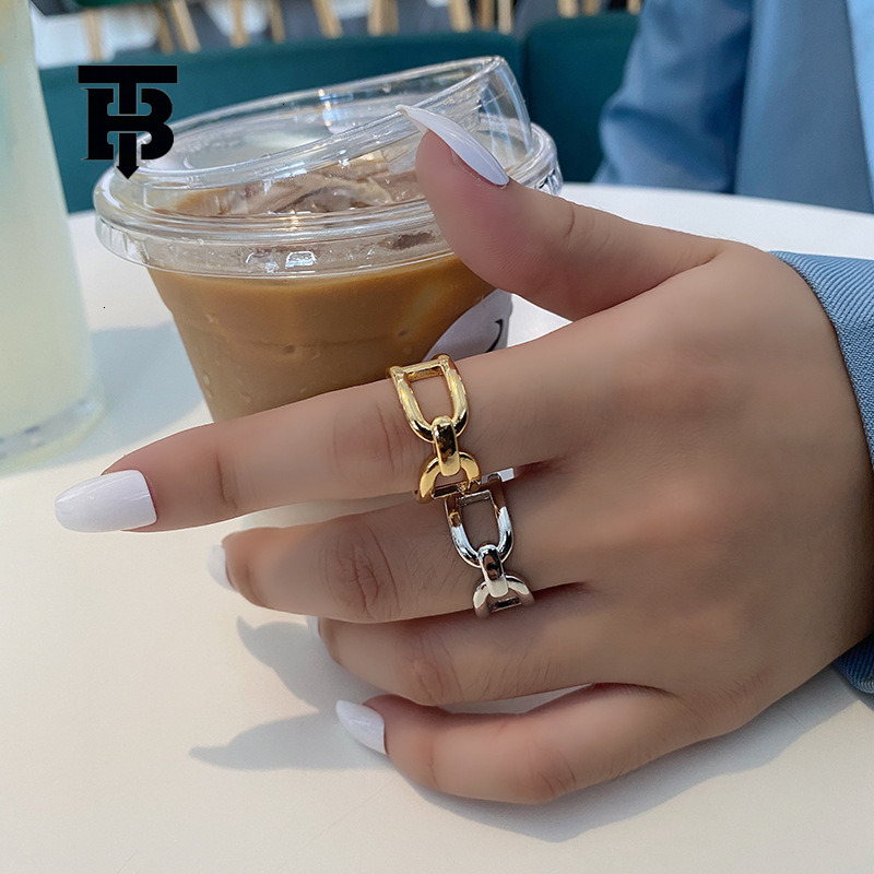 TB BHULAMTE Free Shipping New Designer Accessories Classic Fashion Cross Metal Texture Ring Creative Hip-hop Women's Open Index Finger Ring Light