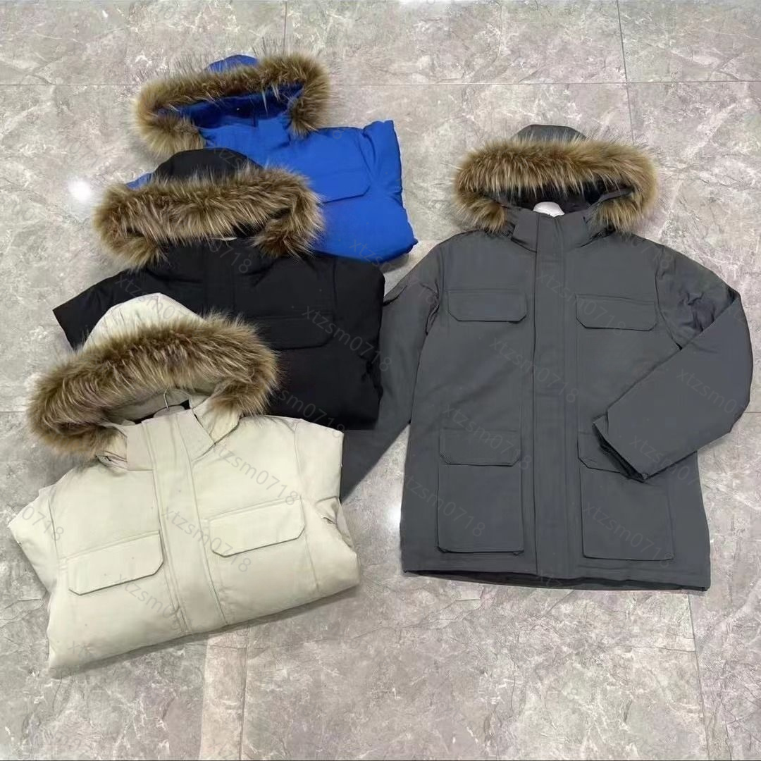 mens down jackets veste homme outdoor winter jassen outerwear big fur hooded fourrure manteau puffer jacket coat hiver parka doudoune