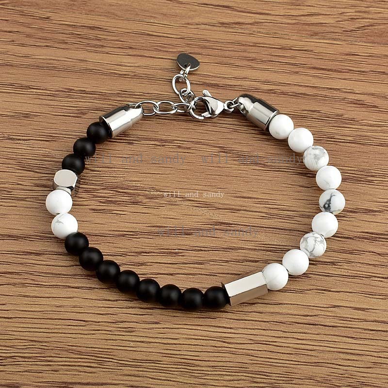 Tiger Eye Turquoise Natural Stone Beaded Bracelet for Men Women Designer Bracelet Stainless Steel Chain Buckle Wristband Cuff Fashion Jewelry