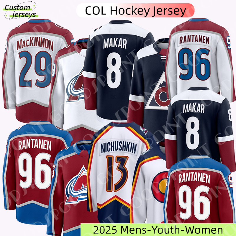 COL jersey Gabriel Colton Wood Landeskog Nathan MacKinnon Collorado Avalanche jersey Cale Makar Artturi Lehkonen Devon Nichushkin 2025 Men youth Hockey Jerseys